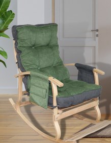 Resim Reyo Home Lidya Lüks Çift Minderli Sallanan Sandalye Tv Koltuğu 