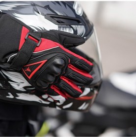 Resim Siyah-m Kış Motosiklet Eldiveni, Gece Yansıtıcı Dokunmatik Ekran Su Geçirmez 