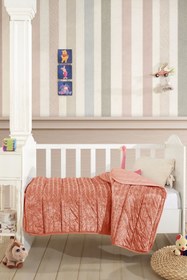 Resim Elart Velvet Bebek Yorgan (150x100 cm) Tarçın - Tarçın 