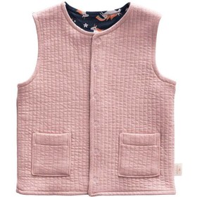 Resim Miela Kids Çift Taraflı Unisex Bebek Kapitone Yelek 