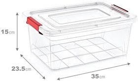 Resim Smartware Smart Box Saklama Kabı 8,5 LT ŞEFFAF 
