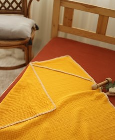 Resim Mujo Baby&Kids 4 Katlı Müslin Kundak - % 100 Pamuk - Hardal 