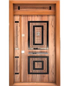 Resim Çelik Kapı Modelleri Abd Düz Desenli Bina Kapısı Sol 