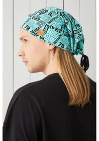 Resim Erkek Trend İp Detaylı 4 Mevsim Şapka Bere %100 Pamuklu Ultra Yumuşak Penye - Standart / Turquaz Turquaz 