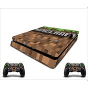 Resim PS4 Slim Minecraft Sticker Seti 
