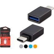 Resim Hadron Otg Type-C To USB Çevirici Otg Type-C To USB Mavi Metal Kutulu Hadron HN4457K 