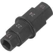 Resim Jeehugo Motosiklet Ön Tekerlek Eksen Çıkarma Aracı - 17/19/22/24mm Çok Boyutlu, Crmo Çelik, Suzuki Uyumlu, Siyah 