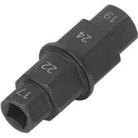 Resim Jeehugo Motosiklet Ön Tekerlek Eksen Çıkarma Aracı - 17/19/22/24mm Çok Boyutlu, Crmo Çelik, Suzuki Uyumlu, Siyah 