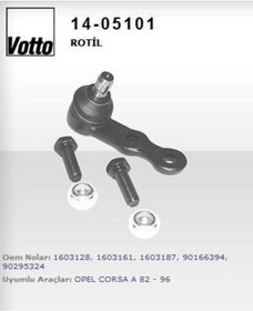 Resim VOTTO 14-5101 Rotil Corsa A B Combo 94-01 Tigra A 94-00 