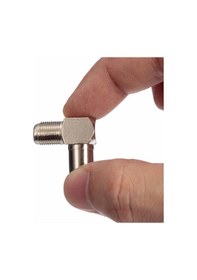 Resim F Dişi - Tv Anten Erkek Çevirici L Tipi Fiş - 2 Adet 