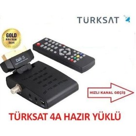 Resim EYEPC Scart Girişli Tüplü Tv Uyumlu Mini Uydu Alıcısı Hazır Yüklü 