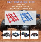 Resim Geekyou Traxxas Slash/stampede/rustler 4wd İçin Alüminyum Alaşımlı Arka Süspansiyon Kolları 2 Adet, Kırmızı 