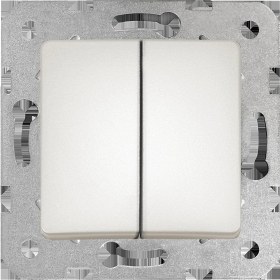 Resim Mena Rise Linnera Life Sedef Beyaz Impulse Komütatör Mekanizma ve Düğme 