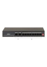 Resim Dahua PFS3010-8ET-65 8 Port Poe 2 Port Uplink Yönetilemez Switch 