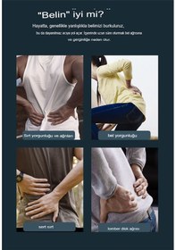 Resim Termal Terapi Fonksiyon Derin Doku Sırt Masaj Aleti Titreşimli Bel Traksiyon Cihazı Yeşil 