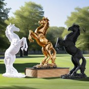 Resim 1 Resin Pegasus Heykeli - Modern Hayvan Sanat Dekoru, Ev ve Ofis için Başarı Sembolü, Masaüstü, TV Dolabı, Hediye için İdeal - Zeminde Duran, Pil Gerektirmez, Mükemmel Halloween, Bağımsızlık Günü, Şükran Günü, Mezuniyet için 