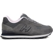 Resim Hammer Jack Gri Suni Deri Erkek Sneaker 