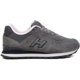 Resim Hammer Jack Gri Suni Deri Erkek Sneaker 