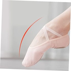 Resim GALPADA Yetişkinler İçin Rahat Ayakkabıları Esnek Nefes Alabilir Ballet Pratik Ayakkabıları Yoga Modern Bale Ve Daha Fazlası İçin Uygun 