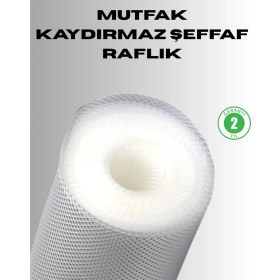 Resim Kaydırmaz Şeffaf Raflık Çekmece Örtüsü 45X300 cm 