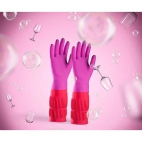 Resim byzm Uzun Konç Bulaşık Eldiveni M Beden 