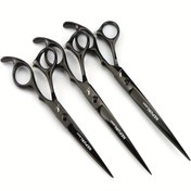 Resim 1 Nepurlson Profesyonel Saç Kesme Makası - 15.24 cm, 16.51 cm ve 17.78 cm'de Mevcut, Hem Erkekler Hem de Kadınlar İçin Uygun, Dokulu Kesme Aracı, Sağ El Kullanımı İçin Tasarlanmış, Koku Olmadan. 