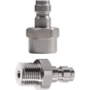 Resim Alchemy Craft 2 Adet Evrensel 8mm Hızlı Çıkarılabilir Fiş Adaptörü, M11X1 Dişi Dişli ve Karbondioksit Adaptörü Için Dış Dişli (Yurt Dışından) 