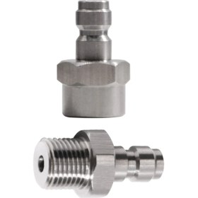 Resim Alchemy Craft 2 Adet Evrensel 8mm Hızlı Çıkarılabilir Fiş Adaptörü, M11X1 Dişi Dişli ve Karbondioksit Adaptörü Için Dış Dişli (Yurt Dışından) 