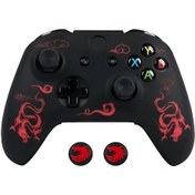 Resim Gaojunshop01 Siyah&kırmızı Ralan Xbox One S Kontrol Kılıfı, Joystick Kapaklı Hafif Korumalı 