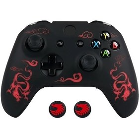 Resim Gaojunshop01 Siyah&kırmızı Ralan Xbox One S Kontrol Kılıfı, Joystick Kapaklı Hafif Korumalı 