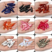 Resim 2 adet 10x30mm Gözyaşı Chalcedony, Agate, Howlite Taş Boncuklar - Parlatılmış Serbest Mücevher Spesiyalleri için DIY Takı, Bileklikler, KüpelerCrafting 