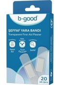 Resim B-good Şeffaf Suya Dayanıklı Yara Bandı 20 Adet 
