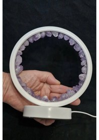 Resim Ametist Taşlı Gece Lambası Usb Soketli 29a 