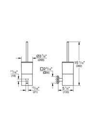 Resim Grohe Allure Tuvalet Fırçası - 40340gn1 Altın 
