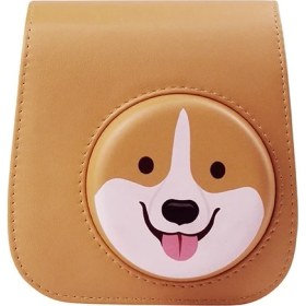 Resim ZSZH Fujıfılm Instax Mini 10 Için Kayışlı Pu Deri Çanta - Sarı(Yurt Dışından) 