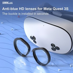 Resim Meta Quest 3S VR Gözlükleri için Uygun, Bu Lens Koruma Kapağı Çizikleri Önler ve Gözlerinizi Mavi Işıkten Korur. 