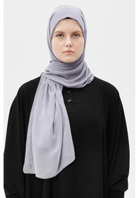 Resim Altobeh Düz Şifon Şal Gri 
