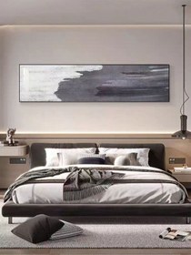 Resim Soyut Yatak Odası El Yapımı Yağlı Boya Tablo 135x61cm 