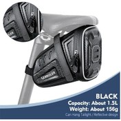 Resim Conventions1 1.5l/su Geçirmez Bisiklet Eyer Çantası Mtb Yol Siyah 