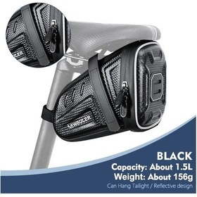 Resim Conventions1 1.5l/su Geçirmez Bisiklet Eyer Çantası Mtb Yol Siyah 