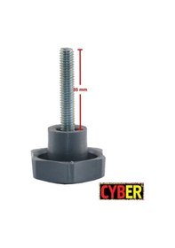 Resim M6X40 Civatalı Model No:1 Plastik Sıkma Kolu Gri 