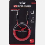 Resim Swis Charger Sprial Ses Kablosu 1,5 Metre 