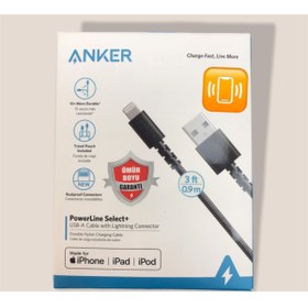 Resim Anker PowerLine Select+ Apple Lightning 0.9 Metre USB Data/Şarj Kablosu - Siyah - MFI Lisanslı - A8012 