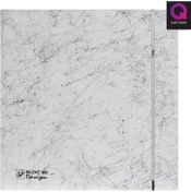 Resim Dekoratif Beyaz Mermer Havalandırma Fanı Marble White Silent 100 Cz Design Ultra Sessiz Banyo Wc Aspiratörü Soler Palau Estetik Dizayn 