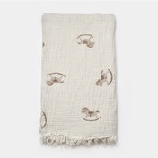 Resim Biorganic Little Horse Müslin Battaniye 90x90 Cm 64737 Ekru 