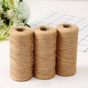 Resim Jüt İpi DIY El Yapımı Vintage Tarzı Fotoğraf Klipsi Jüt İpi 50 Metre 3 İplik 2mm Jüt İplik Asma Etiket İpi 