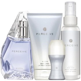 Resim Avon Perceive Kadın Parfüm Losyon Rollon ve Vücut Spreyi Seti 
