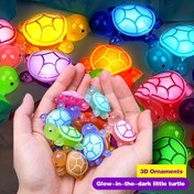 Resim 30 Adet Karanlıkta Parlayan Mini Kaplumbağa Süsleri - Güç Gerektirmez, Okyanus Partisi Dekoru için Çok Renkli Işıklı, DIY El Sanatları, Bahçe Peyzaj & Gece Görünümleri, Kaplumbağa Bahçe Dekoru, El İşi Malzemeleri, Eğlenceli Tasarım, Dayanıklı Dekor Ürünleri 