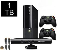 Resim 2.EL MICROSOFT XBOX 360 1TB + 2.KOL + JTAG + KINECT SENSÖR + 220 ADET OYUN YÜKLÜ 