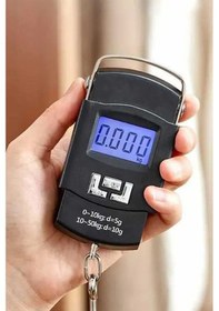Resim Markafox 0.10\50 Kg El Poşet Bavul Tartısı El Kantarı El Tartısı Lcd Ekranlı Kilogram Ölçme Terazisi Wh50 